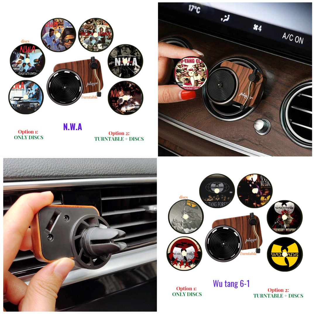 Greatest Hiphop Groups Car Air Freshener, Wu Tang Turntable Freshener