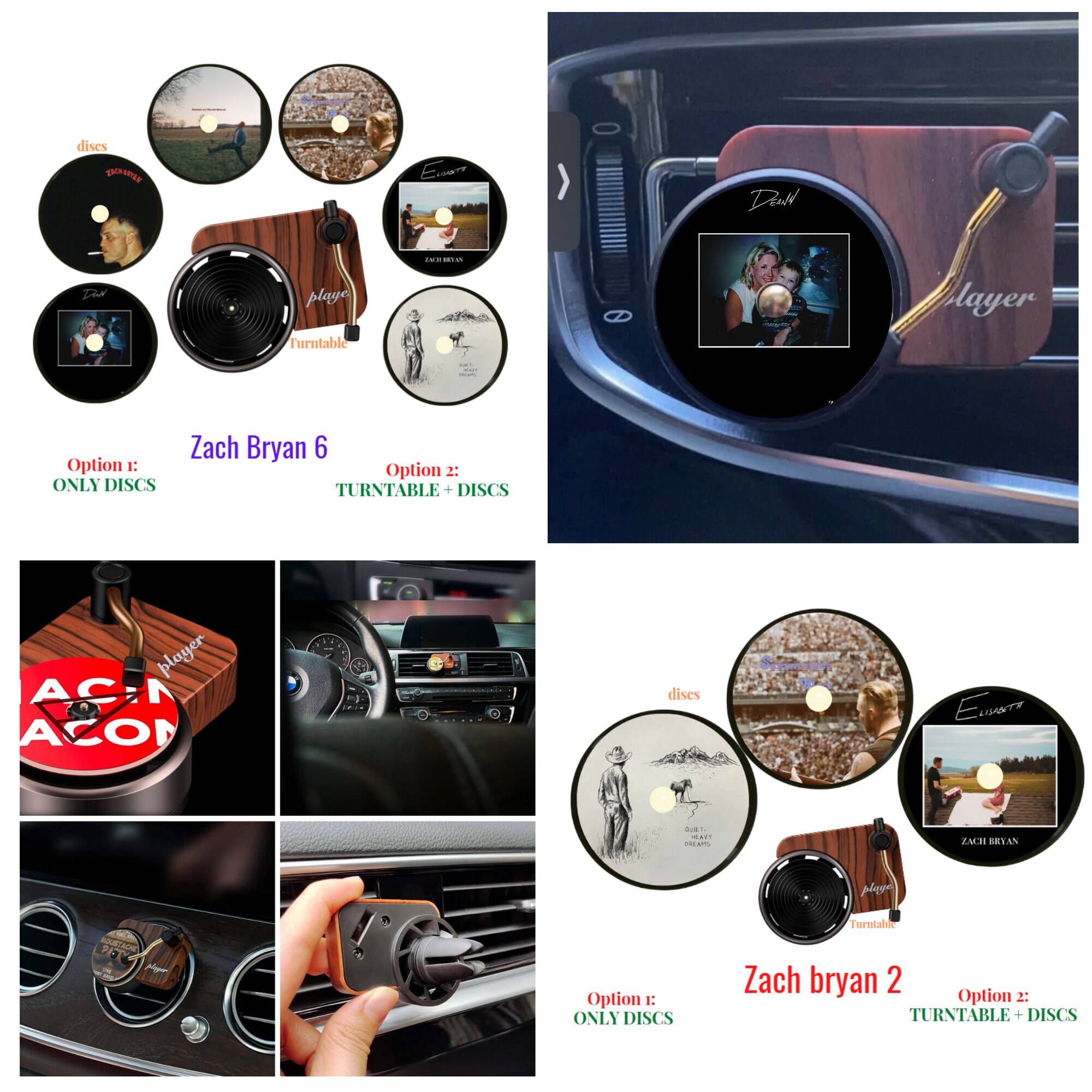 12PCS Taylor Car Air Fresheners Vent Clips, Record Player Car Fresheners  for Women, Pop Singer Album Covers Car Air Freshener, Car Accessories For