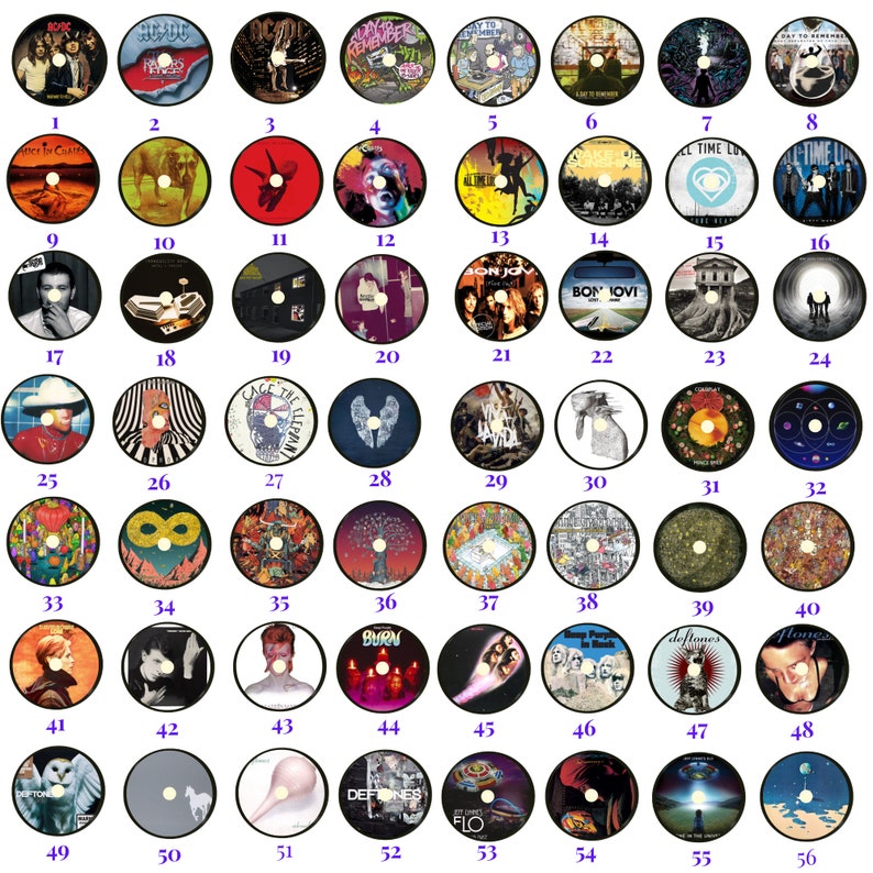 Custom Rock Bands Album Cover Car Air Freshener Car Vent Etsy