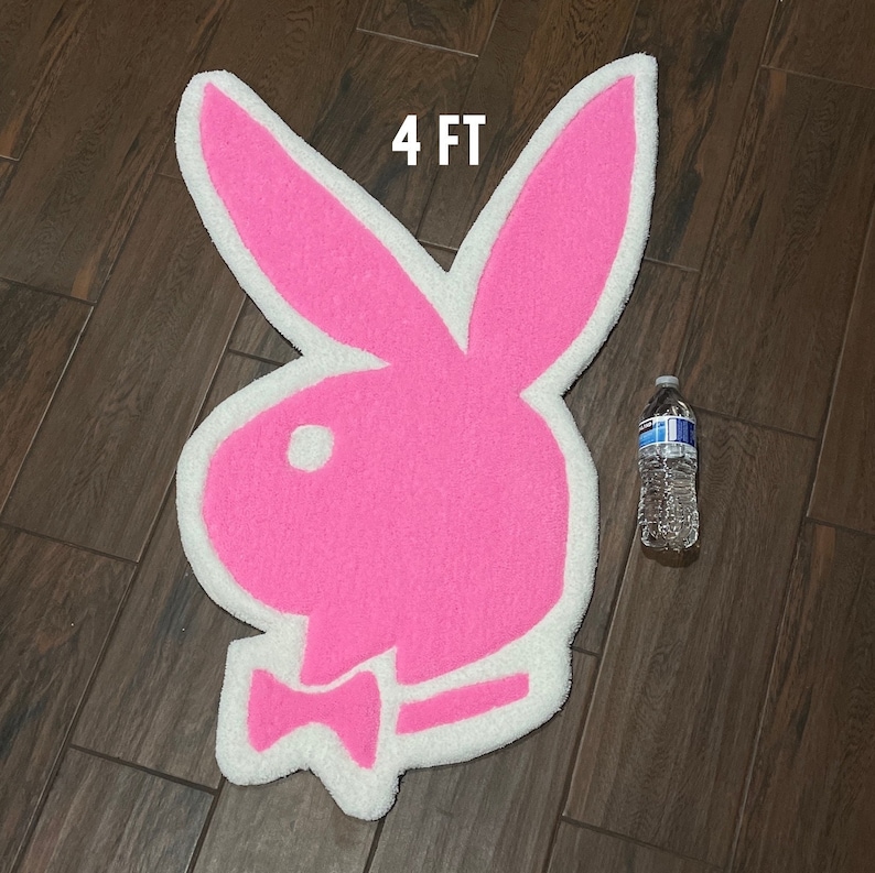 Playboy Bunny Rug custom Rugs Etsy UK