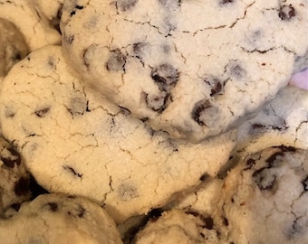 NEW Vegan and Gluten-free Chocolate Chip Shortbread Cookies