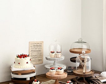 Cake Stand Wedding Dessert Cupcake  Round Cake Stands for Birthday Party Wedding Anniversary Baby Shower