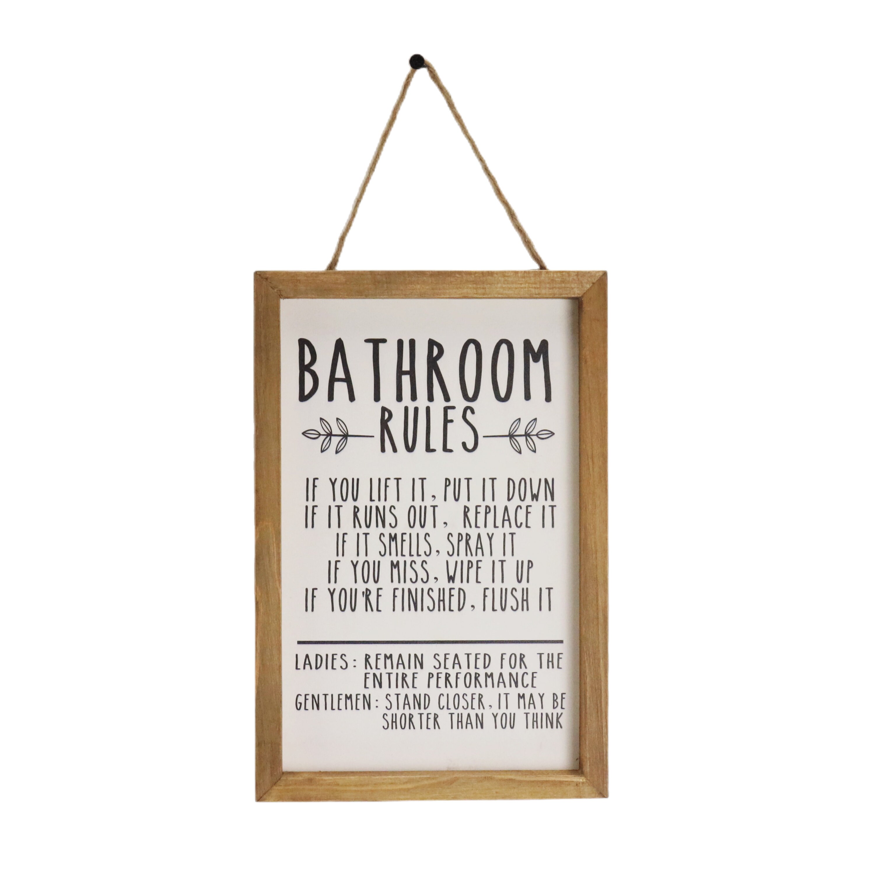 Bathroom Sign Bathroom Rules Sign, Toilet Rules Sign for Bathroom