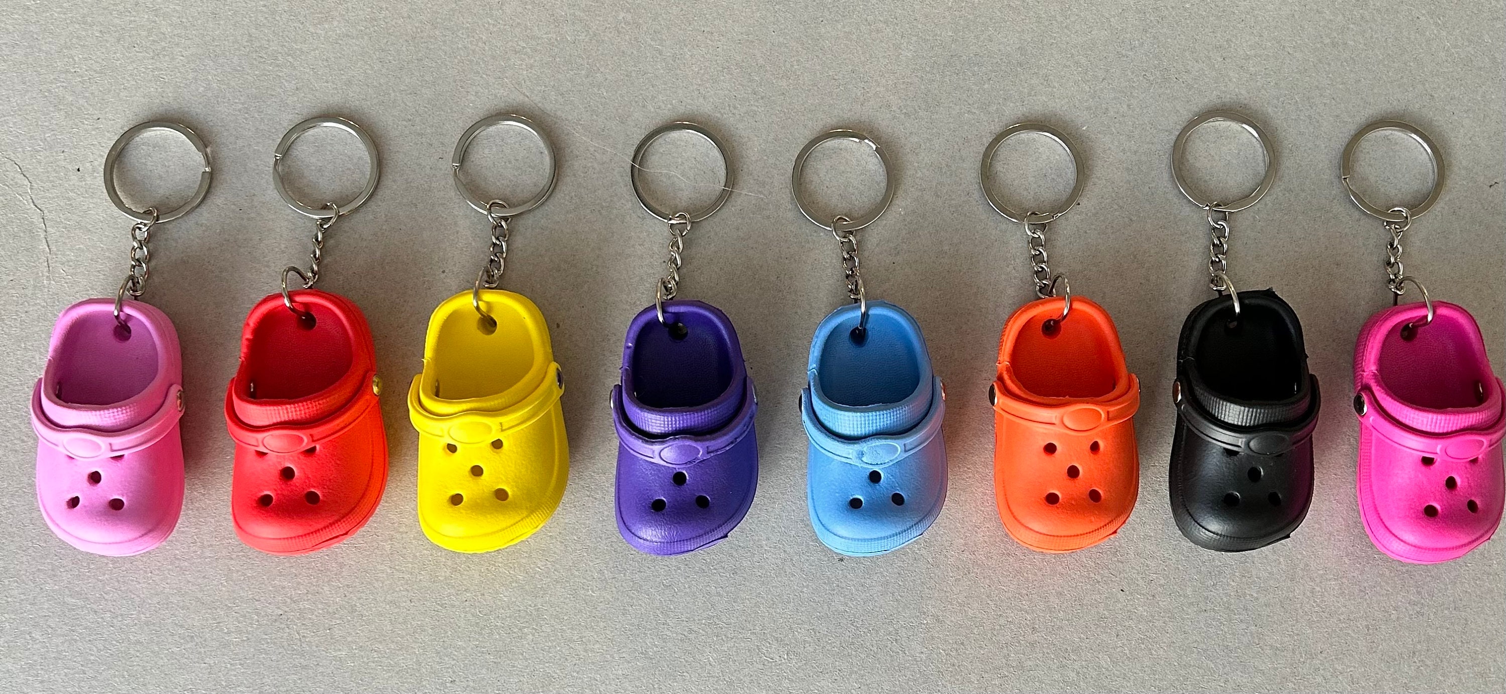 1 Cute Mini Crocs Sandal Keychain Charm Keyring Key Holder Novelty keychain  Gift