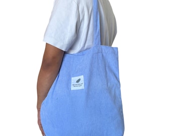Corduroy draagtas met binnenzak | Zachte schoudertas voor dagelijks gebruik | Boho-laptopshopper | Cadeau voor haar