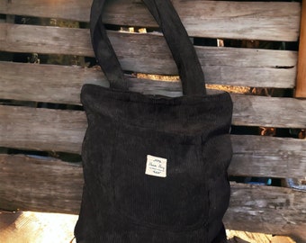 Corduroy tote bag | Shopping bag | Tote bag | Shoulder bag |