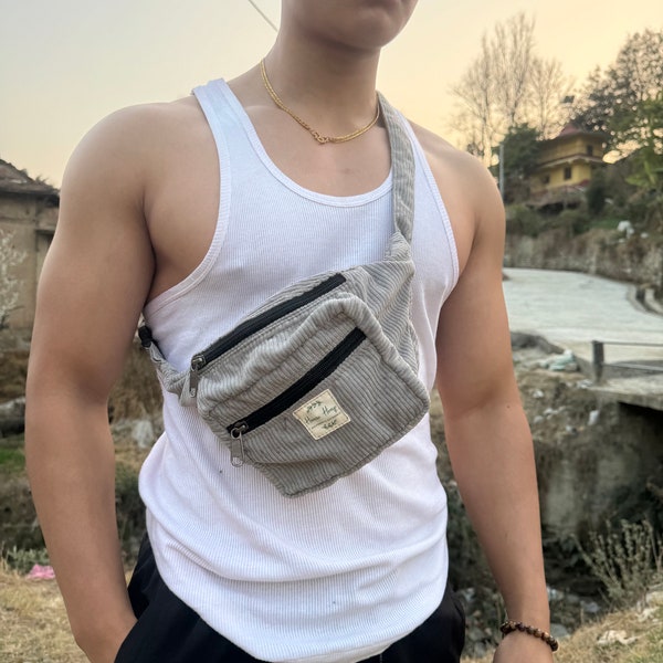 Bum bag | Fanny pack | Corduroy hip bag | Festival Chest bag| Crossbody | Belly bag | Crossbag  | Belt Bags