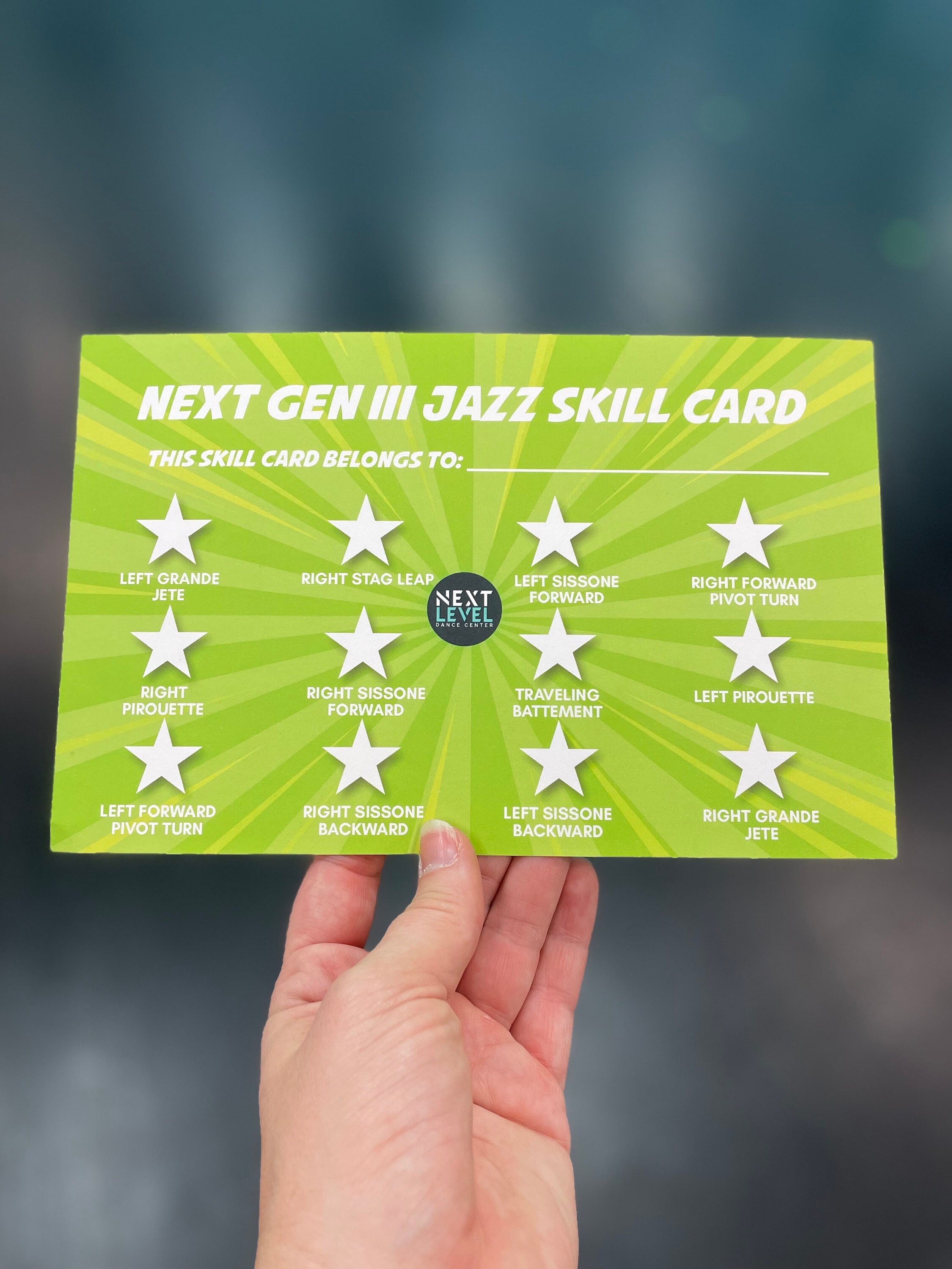 Customizable Jazz, Ballet, Tap, Acro Dance Skill Card, Digital Canva ...
