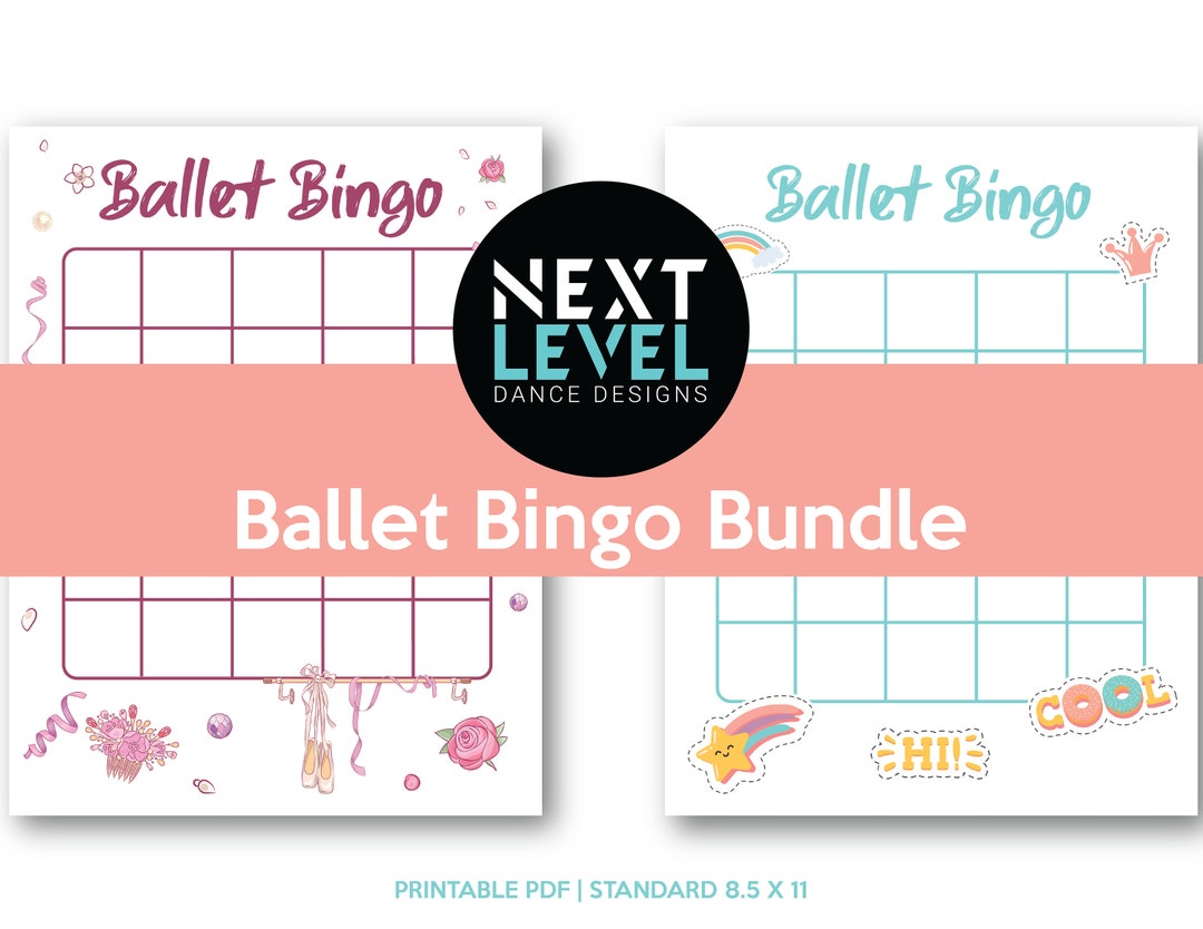 Ballet Bingo Game for Dance Class Engagement for All Ages Etsy