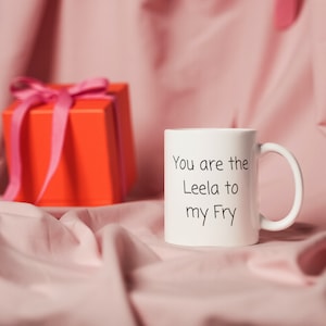 Leela and Fry Mug, Futurama Fan, Futurama Gift, Futurama Mug