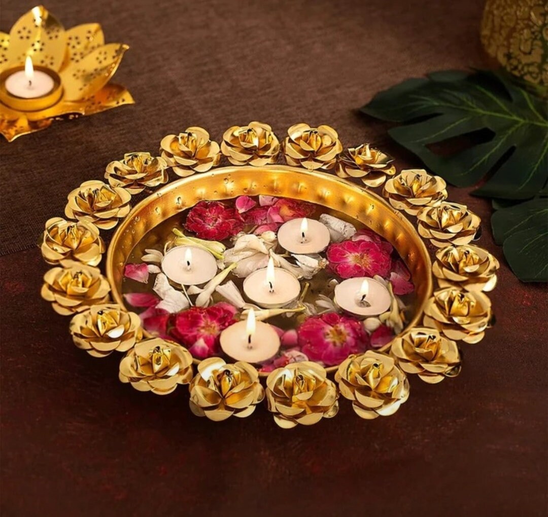 Urli Decoration Diwali Bowl, Diwali Decoration Gifts, Gifts for Pooja, Gifts for Wife, Gifts for