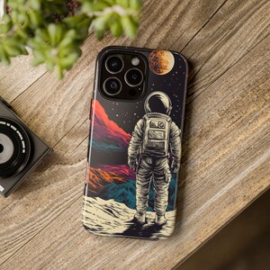 Space Phone Case - Galaxy Design, Astronaut Protective Cover, Celestial Theme, Starry Night Case, Outer Space Accessories