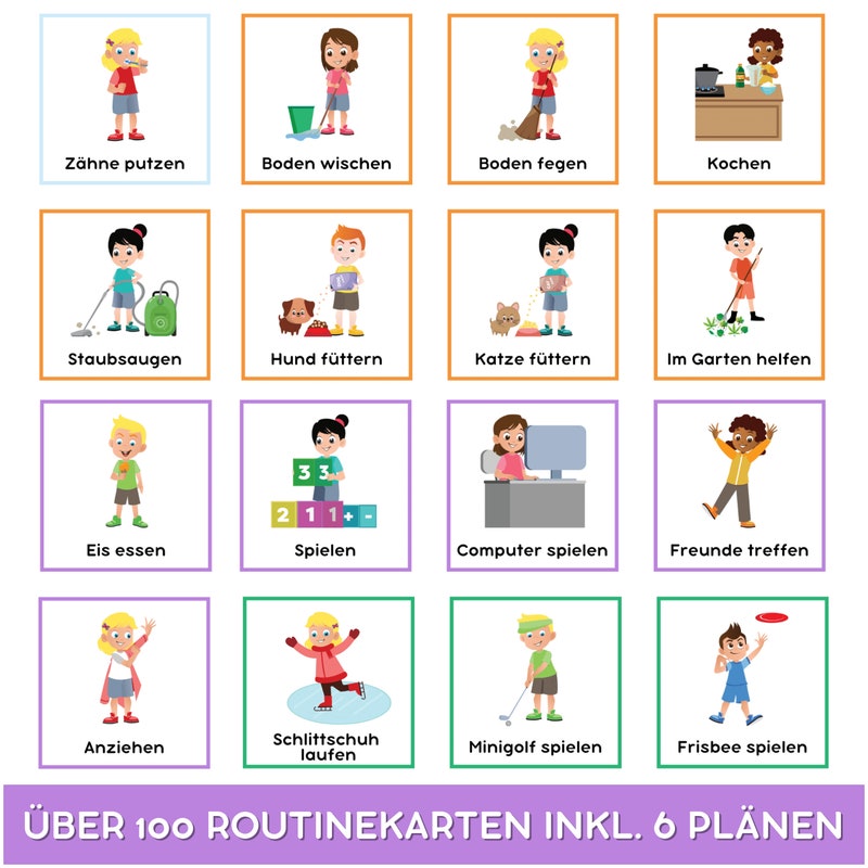 Routinekarten kinder - Etsy.de