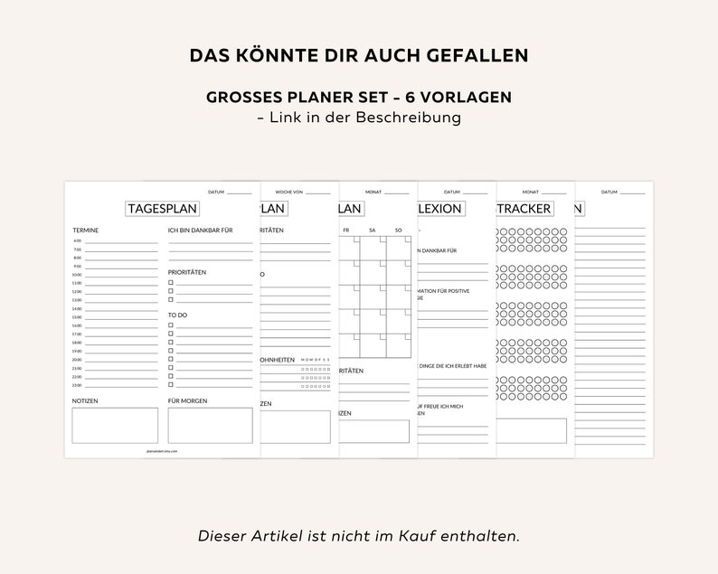 Trainingsplan zum Ausdrucken, Fitness Tracker deutsch, Monatlicher