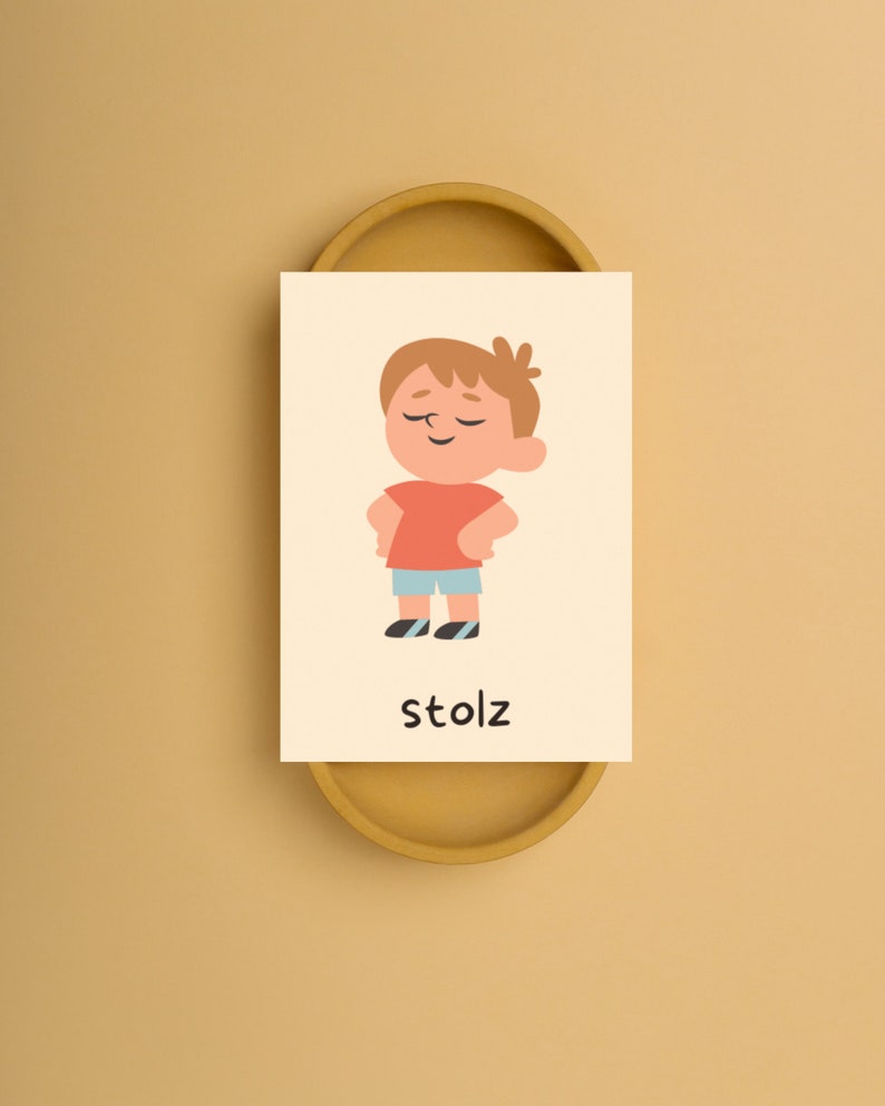 24 Gefühlekarten Für Kinder Mit Umhängeband – Emotionen Lernen & Ausdrücken – 8,6 X 5,4 Cm