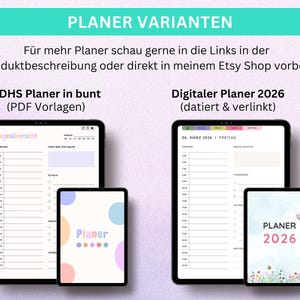 ADHD planner for adults, ADHD planner to print, ADHD planner templates, ADHD planner German, ADHD PDF, ADHD daily plan, neurodivergent image 9