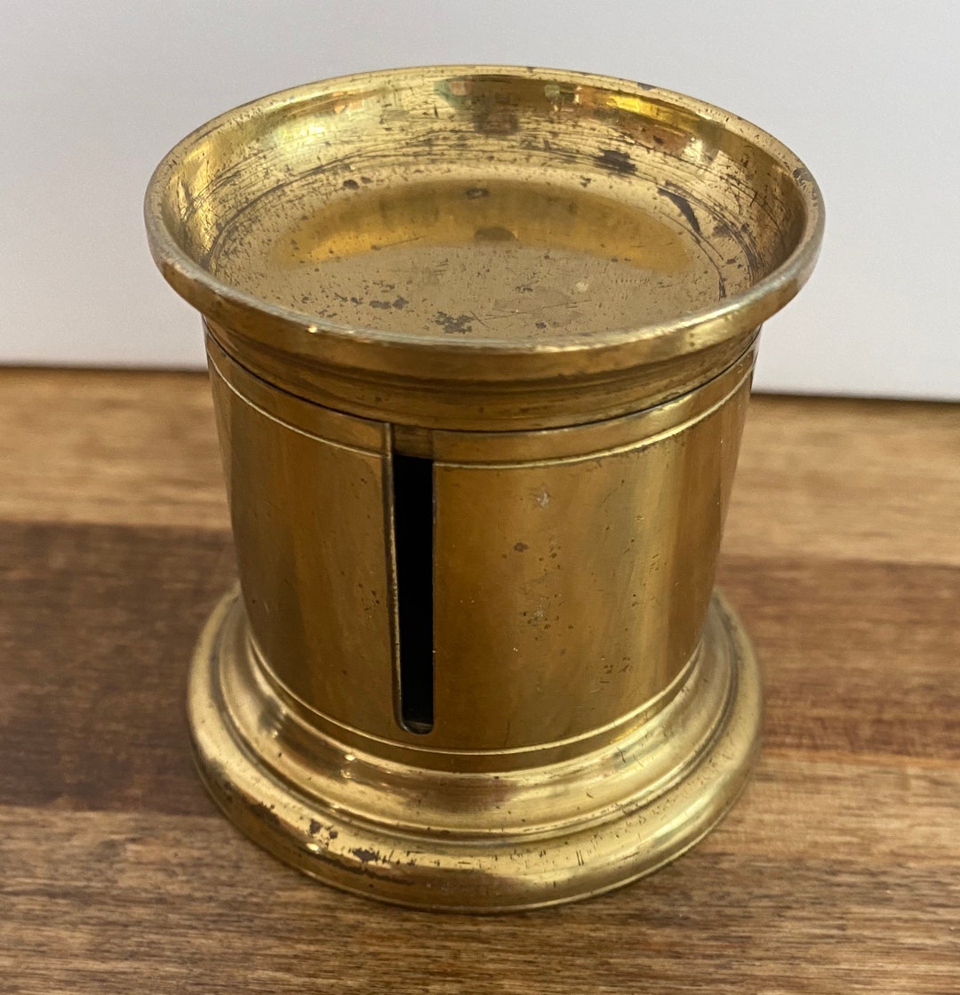 Vintage Solid Brass Postage Stamp Roll Holder / Dispenser Etsy
