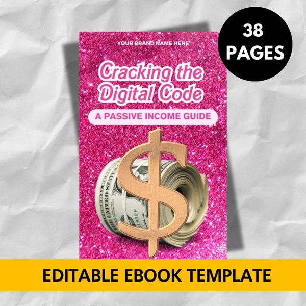 PLR Ebook 38 Pages, Ebook Cover, Ebook Template Canva, Done For You Ebook,  Ebook Mock-up, Passive Income,Add your brand and Resell eBook