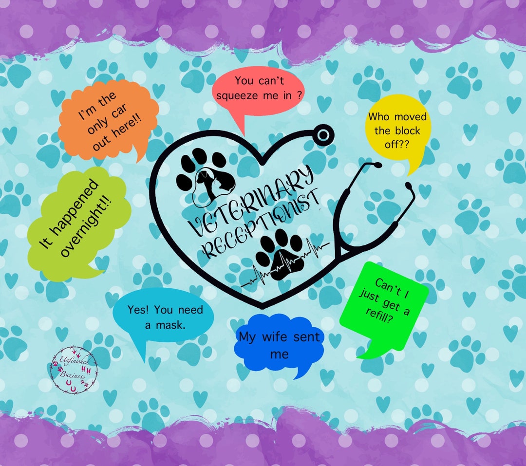 Veterinary Receptionist Digital Copy Etsy