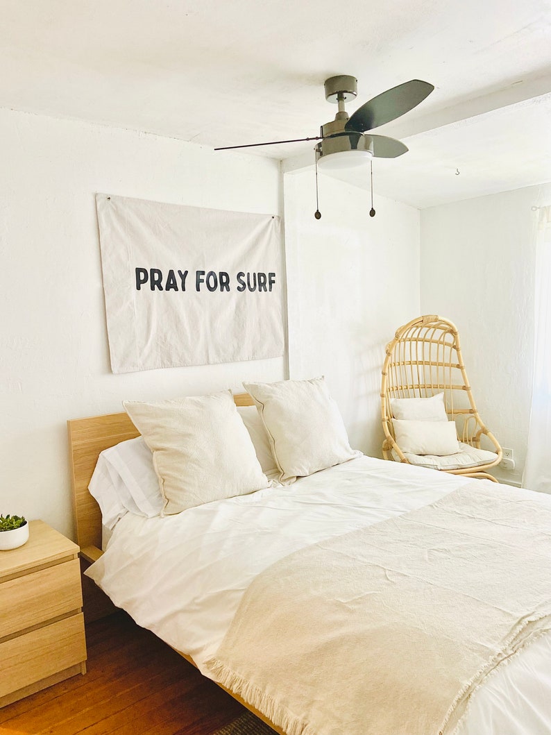 Pray for Surf Nursery Wall Decor Nursery Wall Hanging Etsy
