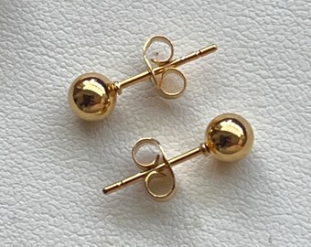 9ct Rolled Gold Stud Earrings