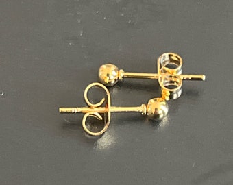 9ct gouden 2 mm oorknopjes