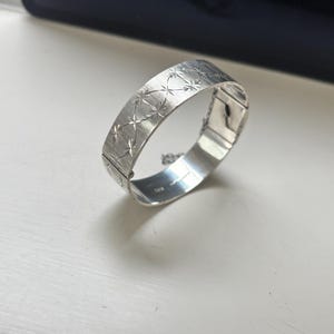 Solid Silver Heavy Vintage Bangle Hallmarked Classic Cuff Bracelet