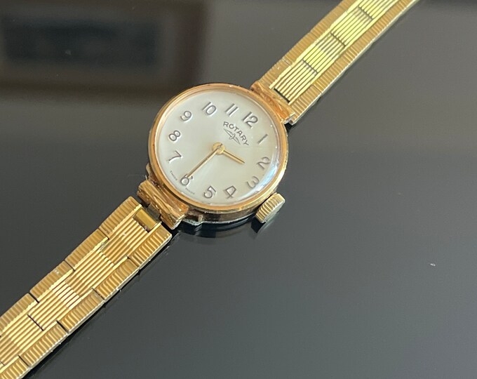 Vintage Gold Rotary Wind up Watch Etsy