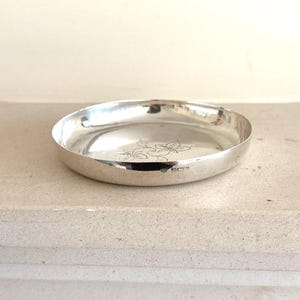 Vintage Solid Silver Pin, Ring, Trinket Dish Coaster