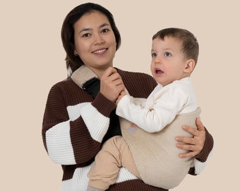 Bequeme Baby- und Kleinkind-Tragetasche, Einfach zu bedienen, Samtbaumwolle, Tolles Geschenk für neue Mutter, 9m-4y, sicher getestet, einzigartiges Babypartygeschenk