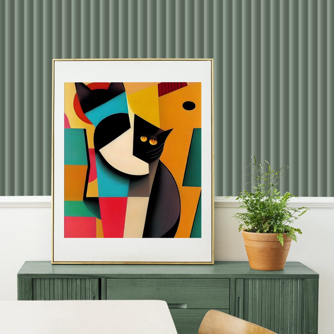 3 in 1 Abstract Cat POSTER SET Picasso Art Paintings Poster - Etsy