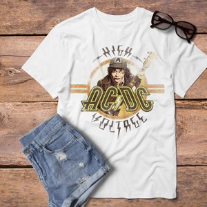 AC/DC Angus Young Guitar T-shirt for ACDC Fans, Rock Fans - Etsy