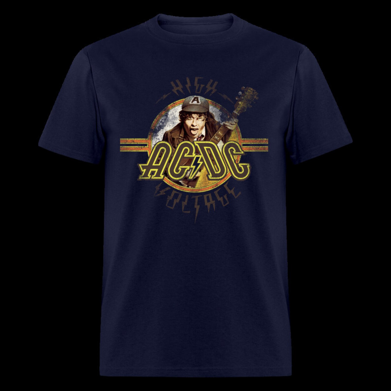 AC/DC Angus Young Guitar T-shirt for ACDC Fans, Rock Fans - Etsy