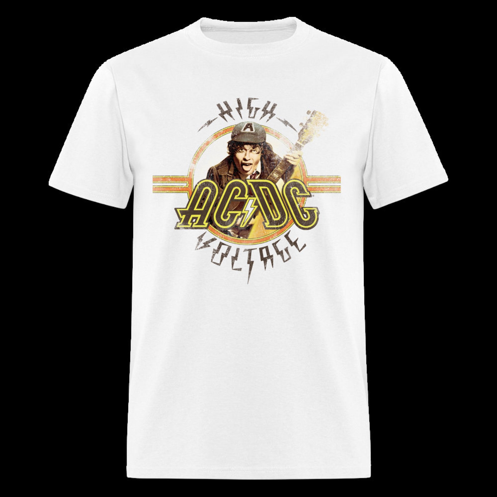 AC/DC Angus Young Guitar T-shirt for ACDC Fans, Rock Fans - Etsy