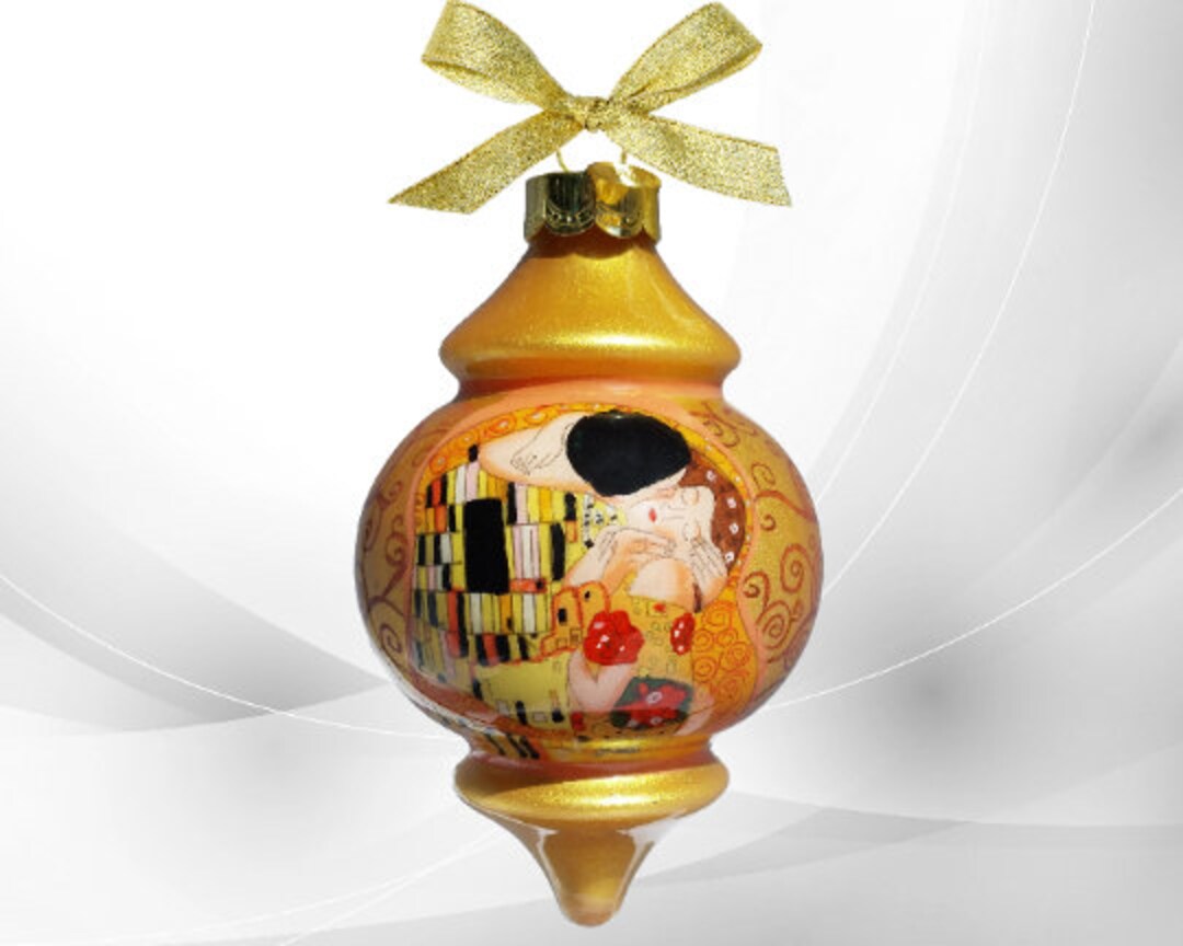 The Kiss Gustav Klimt Li Bien Ornament Etsy