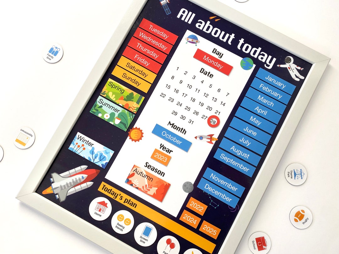 Kids Magnetic Calendar