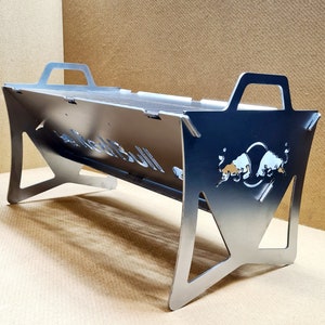 Fogata portátil Red Bull dxf para corte por láser