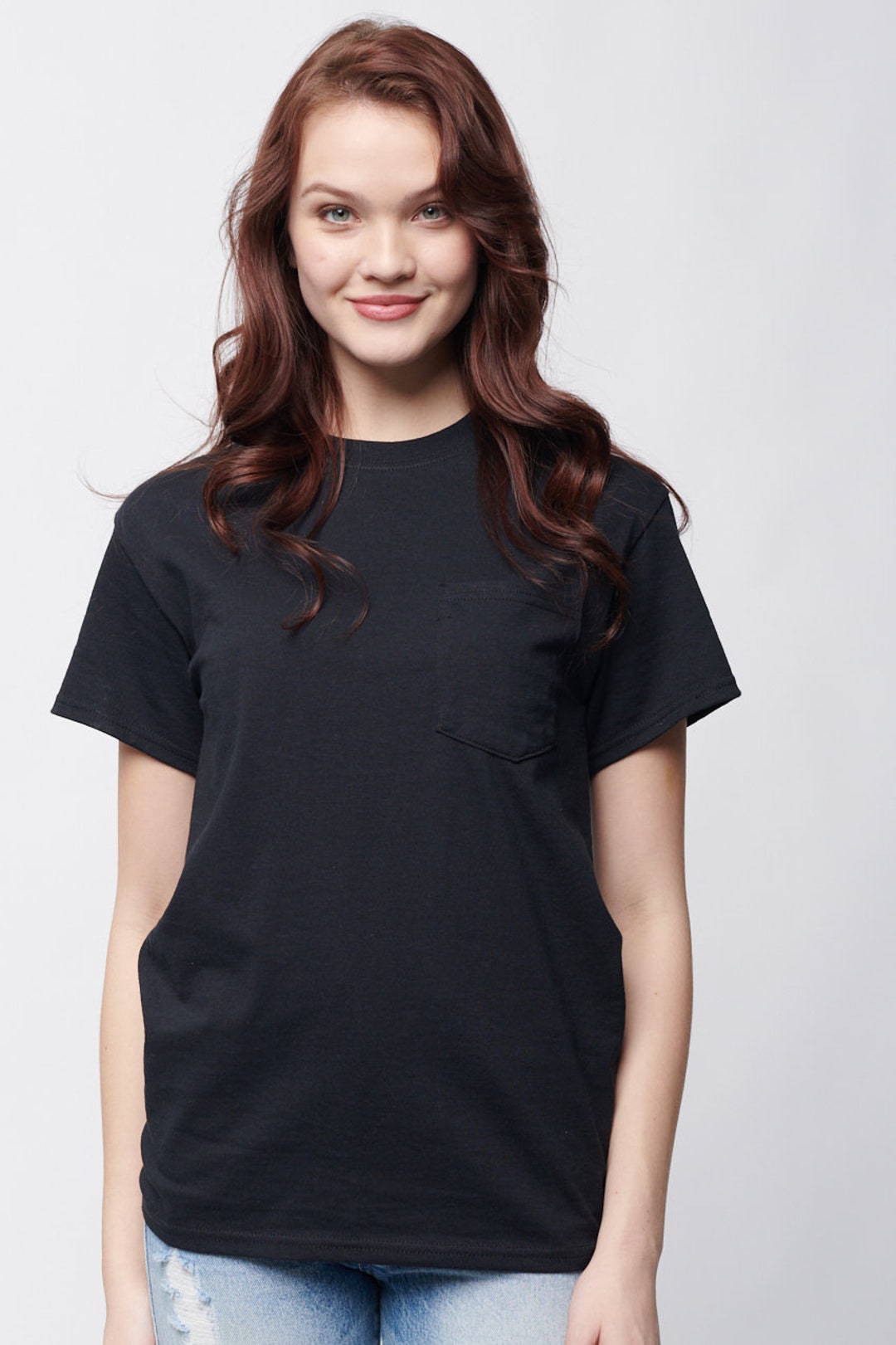 Gildan 2300 Blank T-shirt, Gildan Pocket Tshirt, Heavyweight Pocket T ...