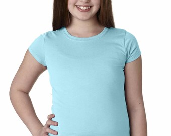 Next Level 3710 Girls’ Cotton Blank T-Shirt, Next Level Girls’ T-shirt, Next Level Girls’ Blank  Cotton Princess T-Shirt, Plain Girls’  Tee