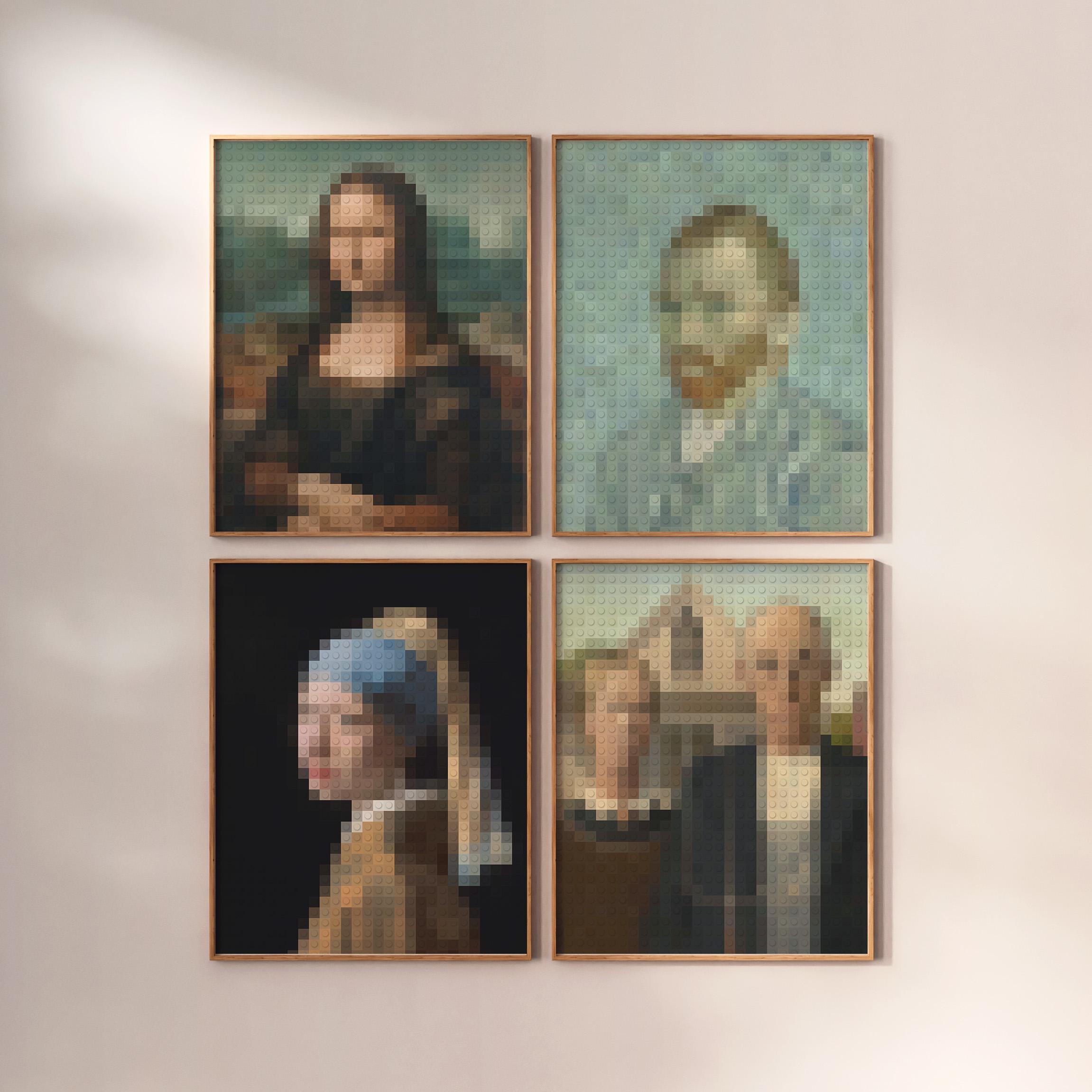 Mona lisa pixel art - Etsy 日本