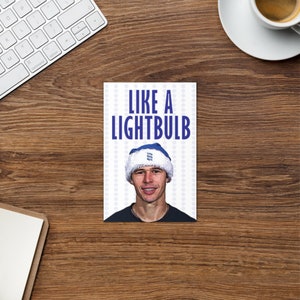 Nikola Zigic | Birmingham City Weihnachtskarte | Wie eine Glühbirne