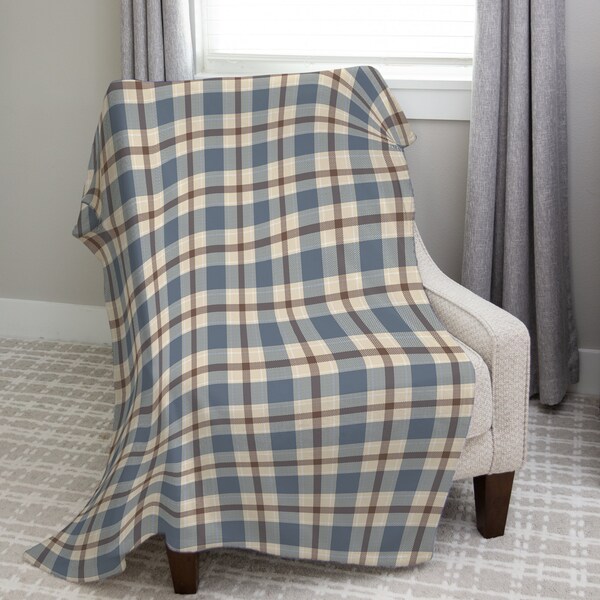 Plaid Throw Blanket Etsy