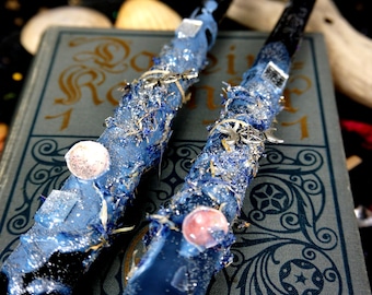 Ritualkerze Vollmond Ritual *Magische Anziehung*Spell candle*Mond*witchy style*besonderes spirituelles Geschenk