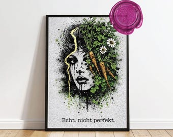 Rooted Poster - Nature Art Print*Grounding, Organic Art*Kitchen Wall Art*Fine Art Print