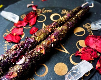 Ritualkerze Manifestation*Magische Anziehung*Spell candle*Liebe*Rose*witchy style