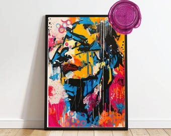 Fine Art Print "Untailed"*Emotional abstract wall art*Modern spiritual artwork*Special gift*Self-empowerment art