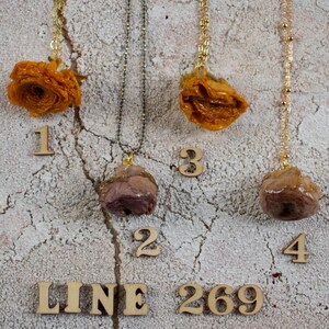 Collares Elegantes con Cadenas en Oro y Plata - Colgante de Resina con Peonías Reales, Colores Amarillo, Rosa, Blanco, Estilo Refinado