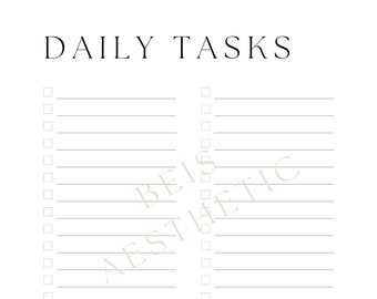 lista diaria de tareas pendientes imprimible, lista de tareas imprimible, descarga de lista de tareas pendientes, descarga instantánea, planificador diario