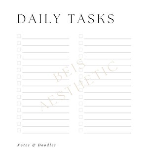 daily to do list printable, printable task list, to do list download, instant download, daily planner