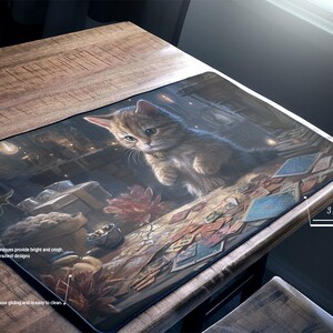 Lotus Cat Playmat Magic Playmat Custom Magic Zone Gaming Desk Mat ...